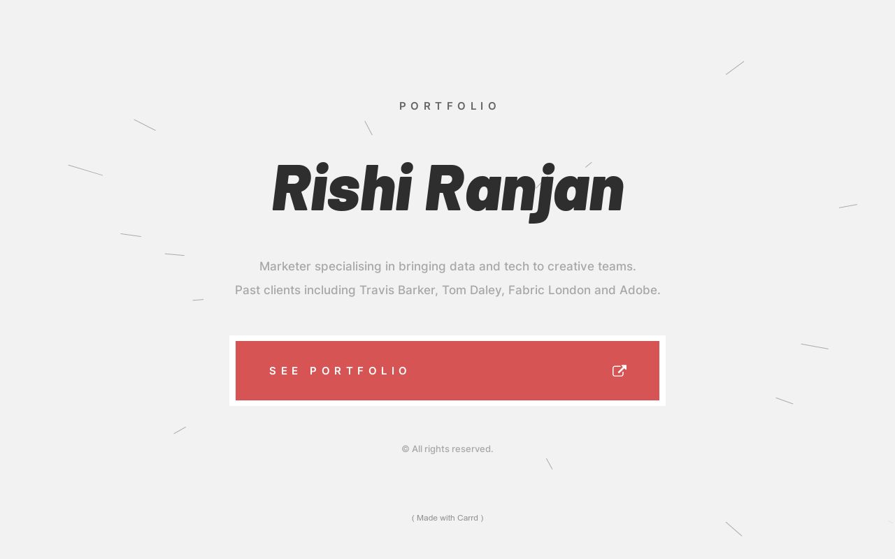 Carrd profile picture for @ranjan